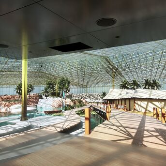 ConceptWall 50 Muros cortina, ConceptSystem 77 Ventanas, CS 77 HI Ventanas y CW 50-HI Muros cortina - Edenya en Pairi Daiza, el mayor invernadero tropical del mundo situado en Brugelette, Bélgica