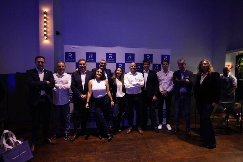 Miembros del equipo de Reynaers Aluminium durante el R-Cuisine