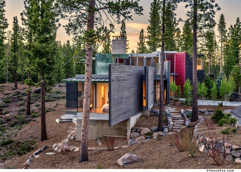 SlimLine 38 Ventanas, SlimLine 38 Puertas, ConceptWall 50 Muros cortina y Mosquito Sistemas complementarios - Martis Camp situado en Truckee, CA, Estados Unidos de América