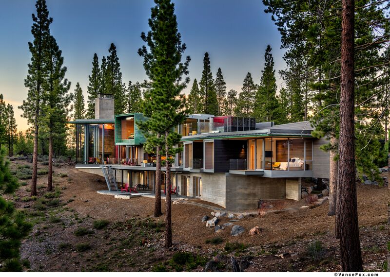 SlimLine 38 Ventanas, SlimLine 38 Puertas, ConceptWall 50 Muros cortina y Mosquito Sistemas complementarios - Martis Camp situado en Truckee, CA, Estados Unidos de América