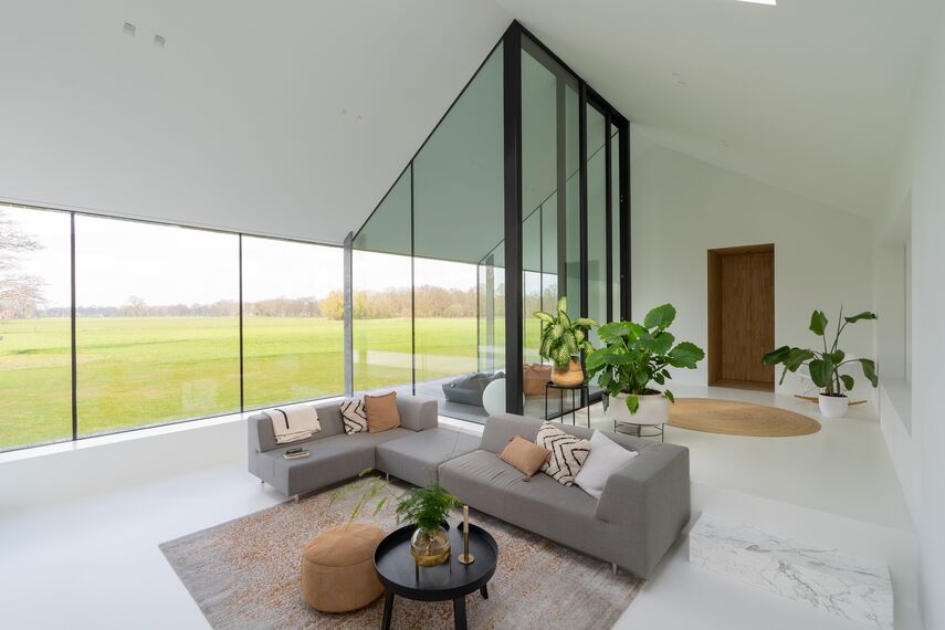 SlimLine 38 Puertas, ConceptPatio 130 Puertas correderas y plegables y ConceptSystem 77 Ventanas - Het Kleine Krikhaar situado en Geesteren, los Países Bajos