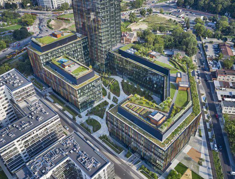 ConceptWall 50 Muros cortina, MasterLine 8 Ventanas, MasterLine 8 Puertas, CW 50-HI Muros cortina y CW 50-SC Muros cortina - Forest situado en Warsaw, Polonia