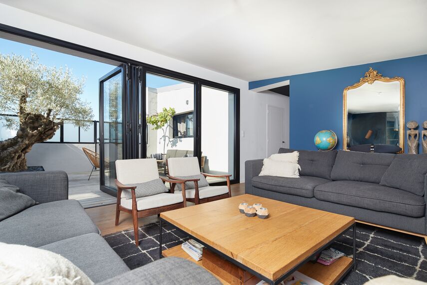 ConceptPatio 68 Puertas correderas y plegables, ConceptFolding 77 Puertas correderas y plegables y TS 68 Ventanas - House Vivienda Particular - Le Pouliguen situado en Le Pouliguen, Francia