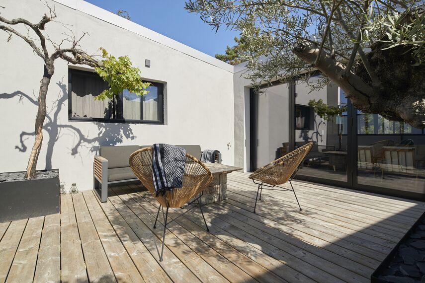 ConceptPatio 68 Puertas correderas y plegables, ConceptFolding 77 Puertas correderas y plegables y TS 68 Ventanas - House Vivienda Particular - Le Pouliguen situado en Le Pouliguen, Francia