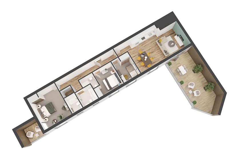 SlimLine 68 Ventanas, ConceptWall 50 Muros cortina, ConceptFolding 68 Puertas correderas y plegables y ConceptPatio 130 Puertas correderas y plegables - Regency Place situado en Birmingham, Reino Unido