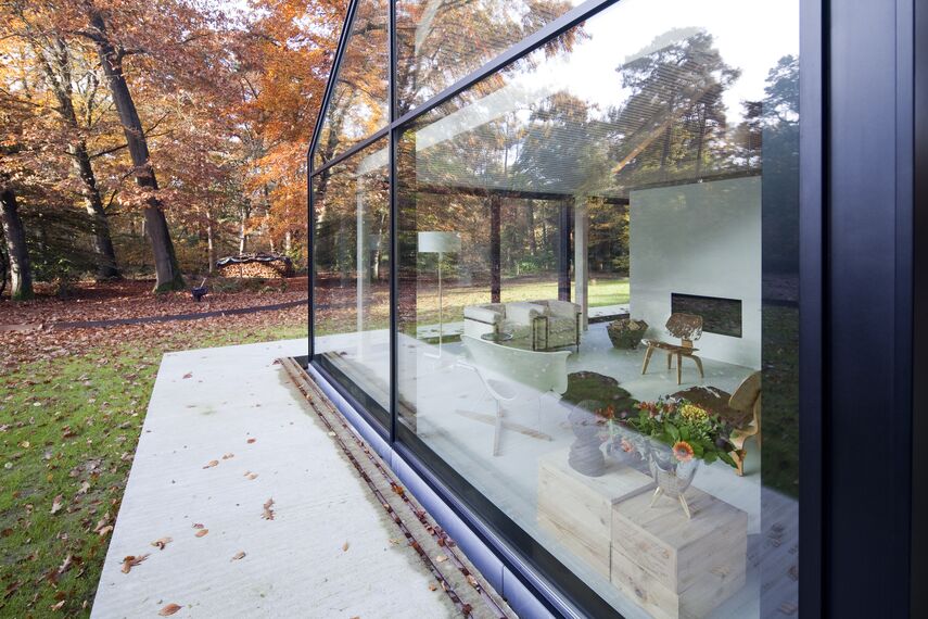 ConceptPatio 130 Puertas correderas y plegables, ConceptSystem 77 Ventanas y ConceptWall 50 Muros cortina - House Brouwhuis situado en Oisterwijk, los Países Bajos