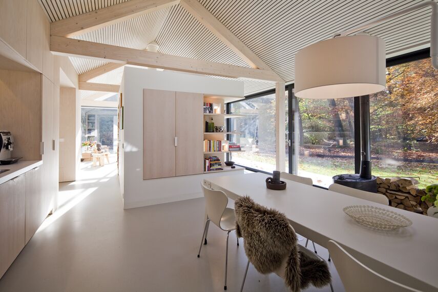 ConceptPatio 130 Puertas correderas y plegables, ConceptSystem 77 Ventanas y ConceptWall 50 Muros cortina - House Brouwhuis situado en Oisterwijk, los Países Bajos