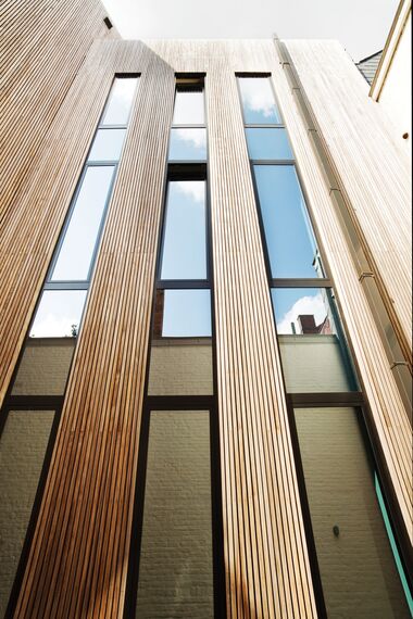 ConceptSystem 77 Ventanas y ConceptSystem 77 Puertas - Boardhousing situado en Heverlee, Bélgica