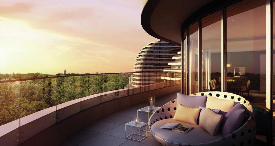 ConceptWall 50 Muros cortina, ConceptSystem 77 Ventanas y ConceptFolding 77 Puertas correderas y plegables - Vista situado en London, Reino Unido