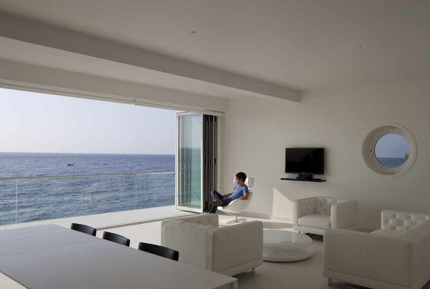 ConceptFolding 77 Puertas correderas y plegables y ConceptSystem 77 Ventanas - Yacht House situado enUcrania