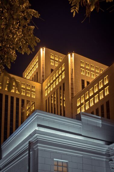 ConceptWall 50 Muros cortina - Menorah Jewish Multifunctional Centre situado en Dnepropetrovsk, Ucrania