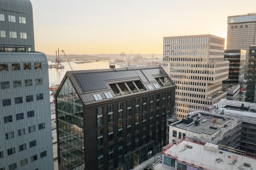 TimberWall 50 Muros cortina - Habitat 7 situado en Gothenburg, Suecia