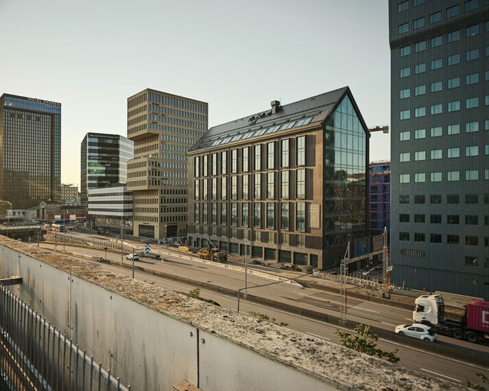 TimberWall 50 Muros cortina - Habitat 7 situado en Gothenburg, Suecia