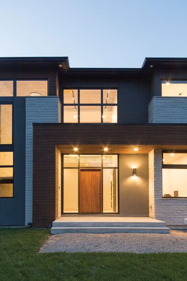 ConceptWall 50 Muros cortina y ConceptSystem 77 Ventanas - Forest View Residence situado enCanadá