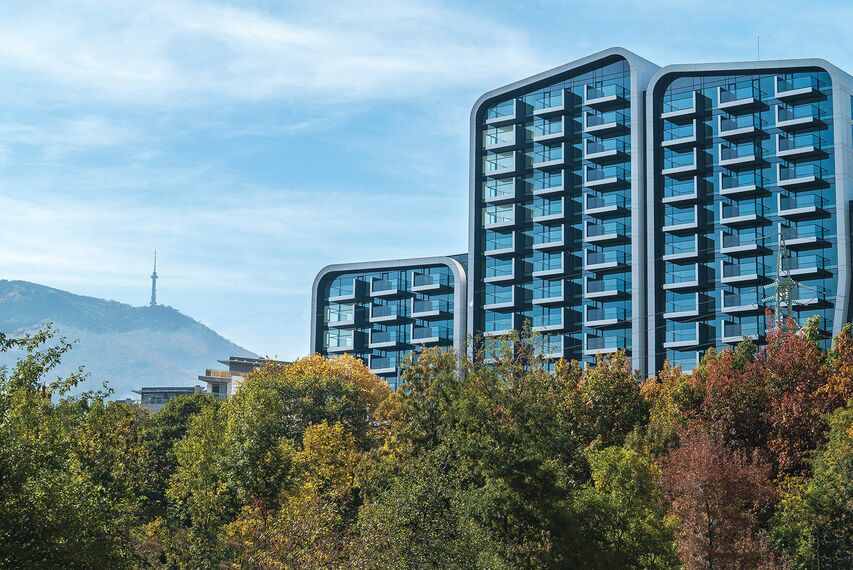 ConceptWall 50 Muros cortina y ConceptSystem 77 Ventanas - A3 Advanced Architecture Apartments situado en Sofia, Bulgarije