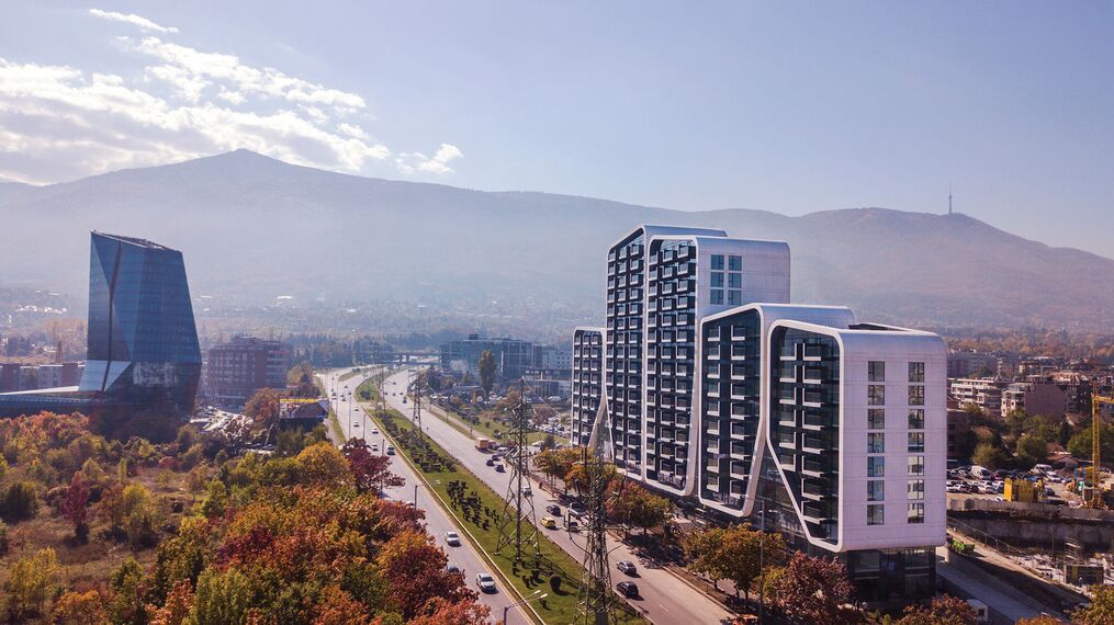 ConceptWall 50 Muros cortina y ConceptSystem 77 Ventanas - A3 Advanced Architecture Apartments situado en Sofia, Bulgarije