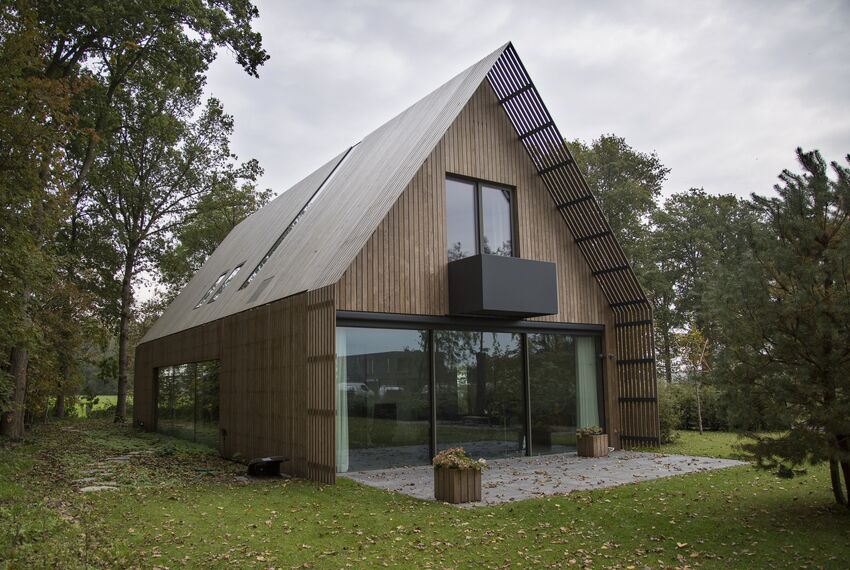 CS 86-HI (c) Sistemas cancelados, ConceptWall 50 Muros cortina y HiFinity Puertas correderas y plegables - Villa Bosvilla Voorschoten situado en Voorschoten, los Países Bajos