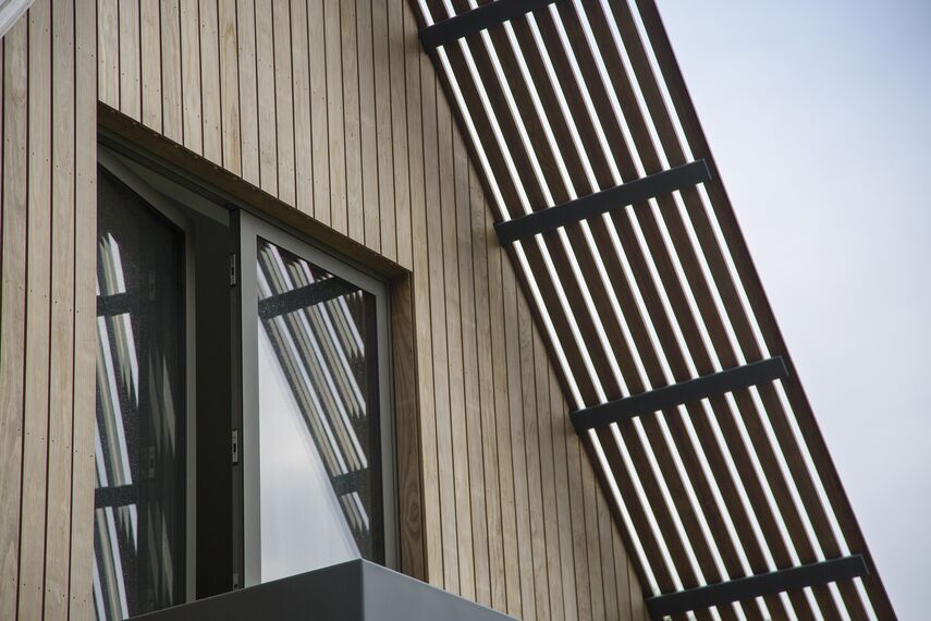 CS 86-HI (c) Sistemas cancelados, ConceptWall 50 Muros cortina y HiFinity Puertas correderas y plegables - Villa Bosvilla Voorschoten situado en Voorschoten, los Países Bajos