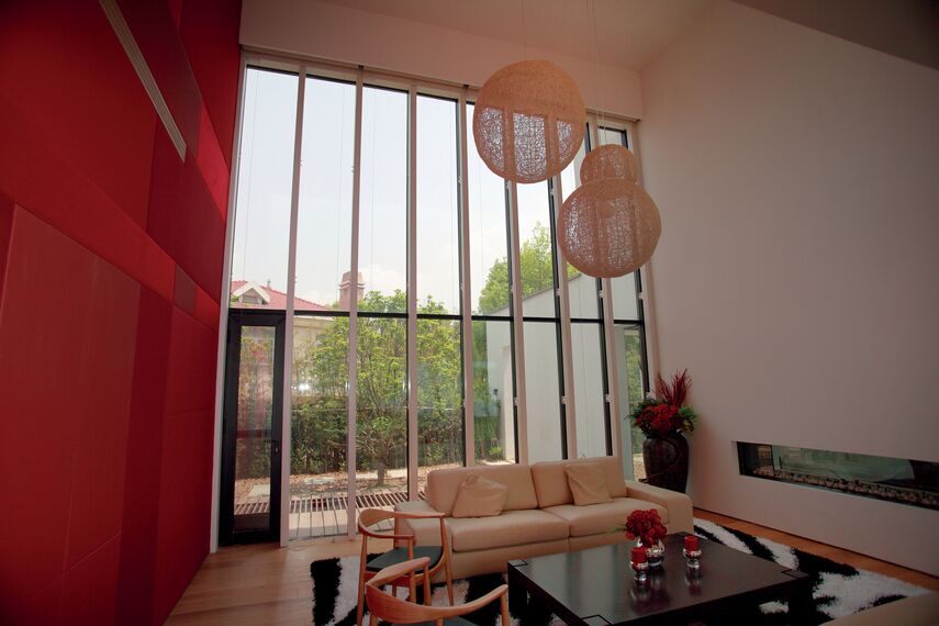 ConceptWall 50 Muros cortina - Jiujiangtang Villa situado en Shanghai, China