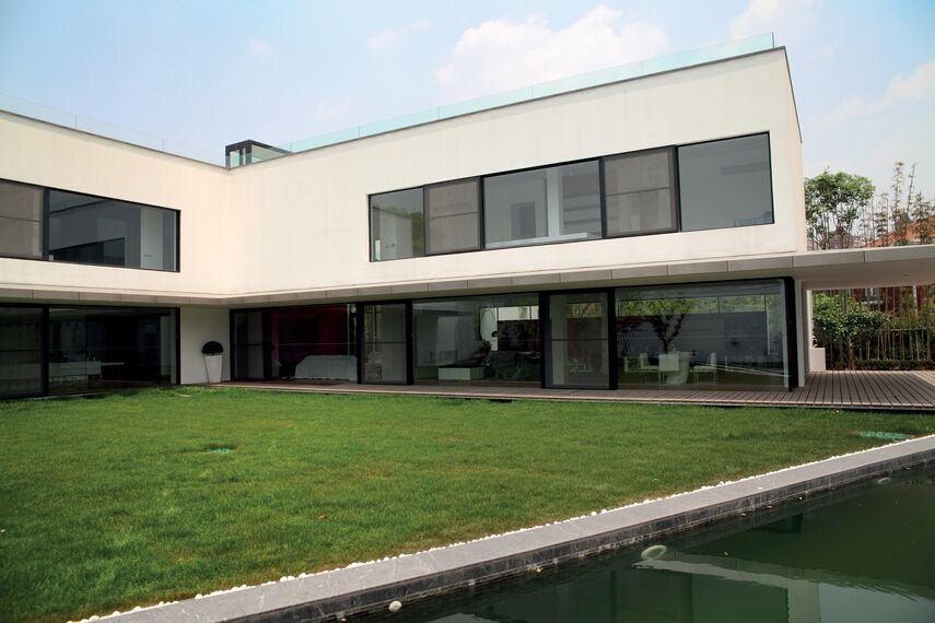ConceptWall 50 Muros cortina - Jiujiangtang Villa situado en Shanghai, China