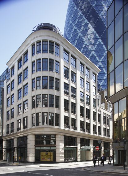 CS 38-SL Sistemas cancelados, CS 38-SL Sistemas cancelados, ConceptWall 50 Muros cortina y ConceptSystem 68 Puertas - Office building 50 St Mary's Axe situado en London, Reino Unido