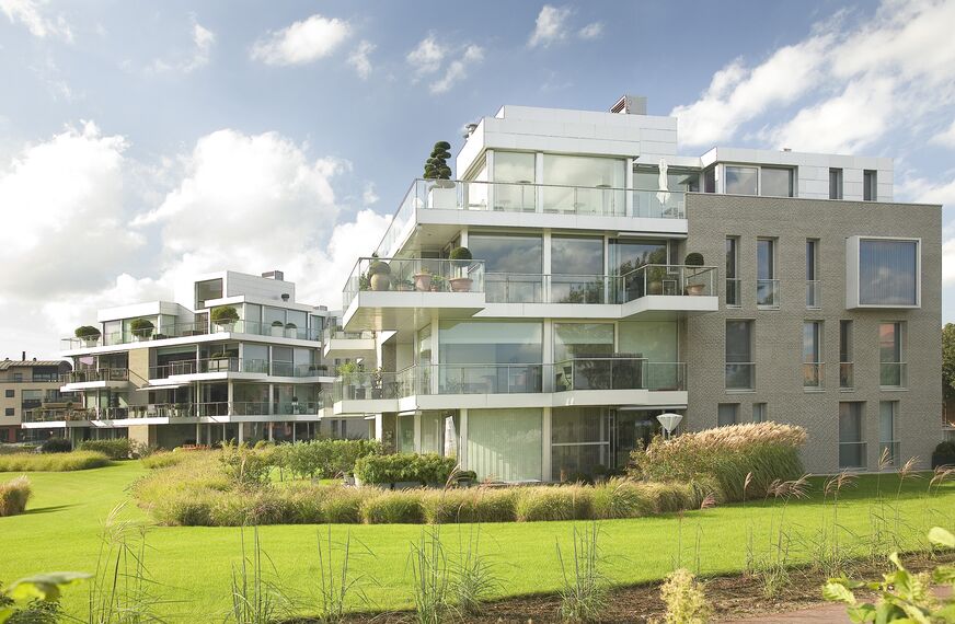 ConceptSystem 59 Puertas, ConceptSystem 68 Ventanas, ConceptSystem 59 Ventanas y ConceptSystem 68 Puertas - De Zaat Appartments situado en Temse, Bélgica