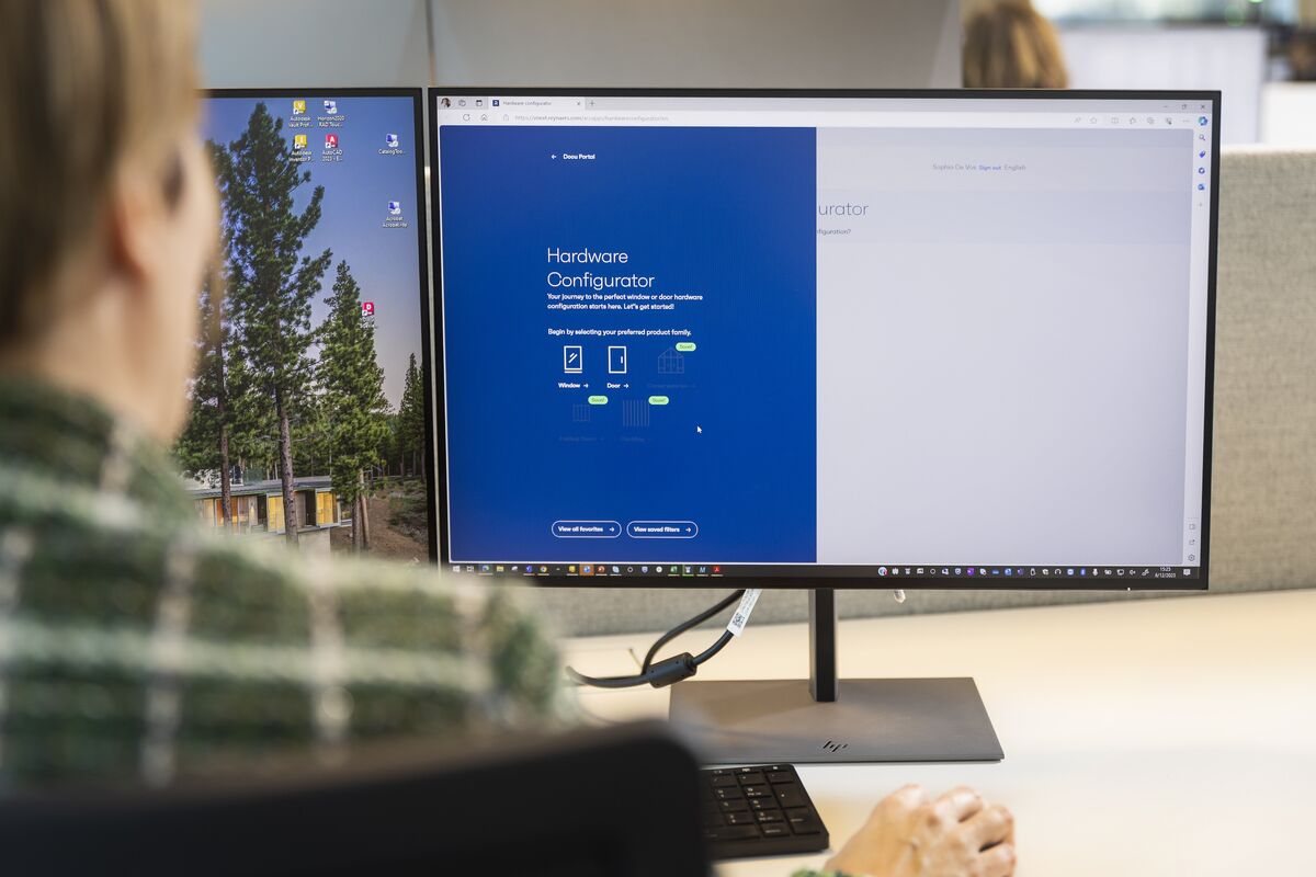 Pantalla del Hardware Configurator de Docu Portal
