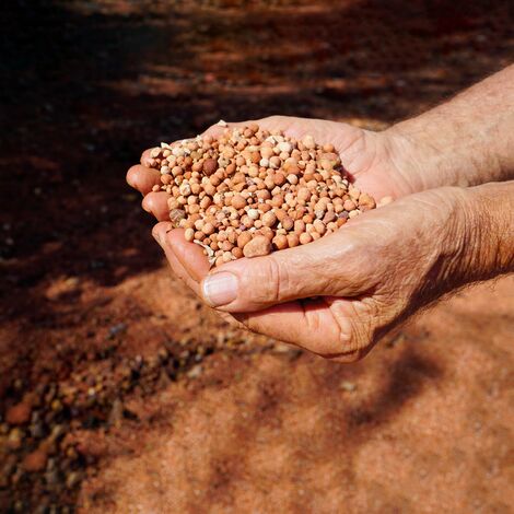 Mineral de bauxita.