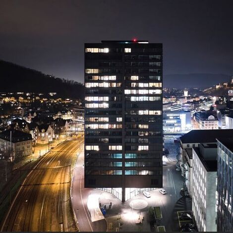 MasterPatio Puertas correderas y plegables, MasterLine 8 Ventanas y MasterLine 8 Puertas - Akara Tower situado en Baden, Suiza