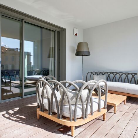 BriseSoleil 40 Protección solar, CS 77 Hidden Vent Ventanas y SlimPatio 68 Puertas correderas y plegables - Palazzo Arbà situado en Genoa, Italia