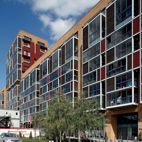 ConceptWall 50 Muros cortina y CS 86-HI (c) Sistemas cancelados - Dalston Lane situado en London, Reino Unido