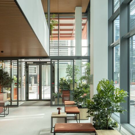 ConceptWall 50 Muros cortina, MasterLine 8 Ventanas, ConceptSystem 77 Puertas y CS 77 Fire Proof Puertas - Science 12 situado en Brussels, Bélgica