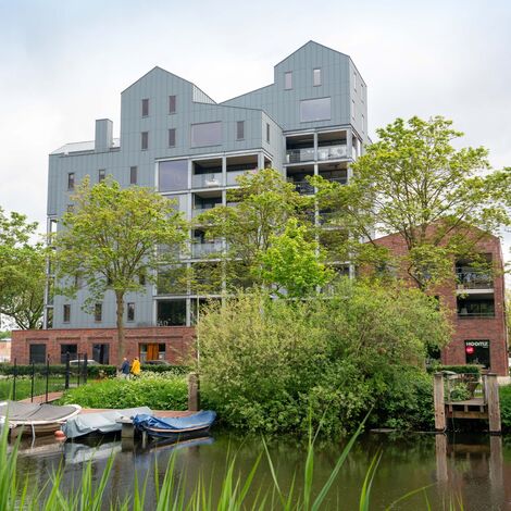 SlimLine 38 Ventanas, ConceptPatio 130 Puertas correderas y plegables y ConceptPatio 155 Puertas correderas y plegables - Wolstad Piushaven situado en Tilburg, los Países Bajos