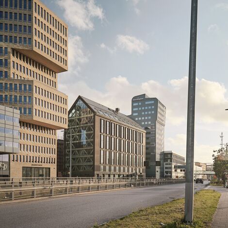 TimberWall 50 Muros cortina - Habitat 7 situado en Gothenburg, Suecia
