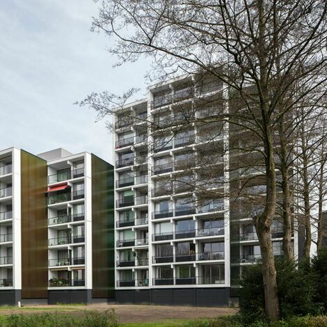 ConceptSystem 68 Ventanas y ConceptPatio 130 Puertas correderas y plegables - Complejo de apartamentos Weezenhof Nijmegen situado en Nijmegen, los Países Bajos