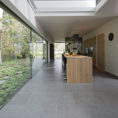 CS 86-HI (c) Sistemas cancelados, ConceptWall 50 Muros cortina y HiFinity Puertas correderas y plegables - Villa Bosvilla Voorschoten situado en Voorschoten, los Países Bajos