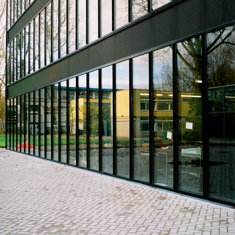 ConceptWall 50 Muros cortina - College/University Rietveld Academy situado en Amsterdam, los Países Bajos