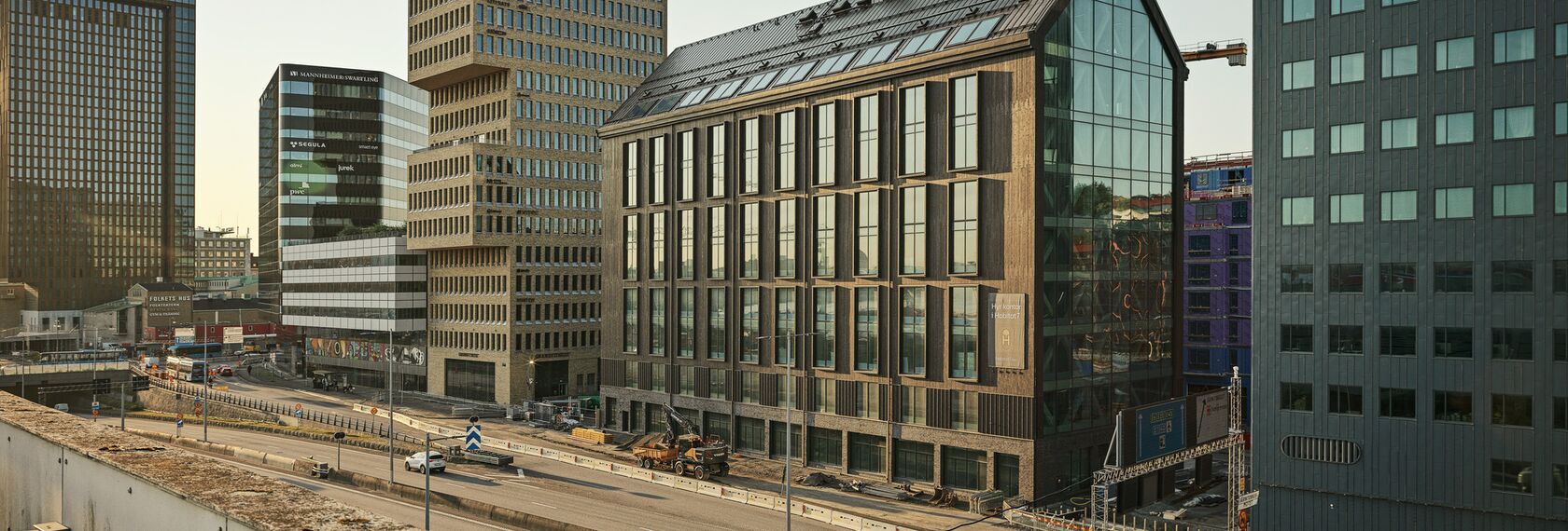 TimberWall 50 Muros cortina - Habitat 7 situado en Gothenburg, Suecia