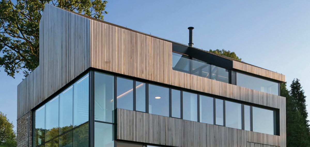 Private home on grassy hill in Stavelot, Belgium.