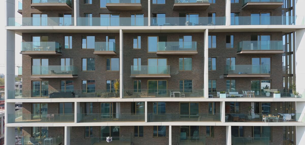ConceptWall 60 Muros cortina y MasterLine 8 HI+ Ventanas - Scheldezicht situado en Antwerp, Bélgica