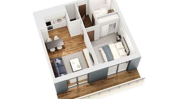 ConceptSystem 68 Ventanas y ConceptWall 50 Muros cortina - Complejo de apartamentos The Quadrant situado en Birmingham, Reino Unido