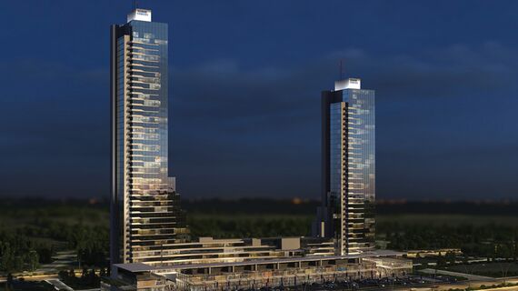 ConceptFolding 77 Puertas correderas y plegables y CW 50-SC Muros cortina - Complejo de apartamentos Elmar Tower situado en Ankara, Turquía