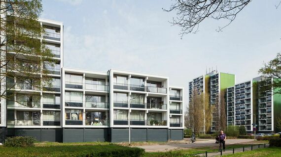 ConceptSystem 68 Ventanas y ConceptPatio 130 Puertas correderas y plegables - Complejo de apartamentos Weezenhof Nijmegen situado en Nijmegen, los Países Bajos